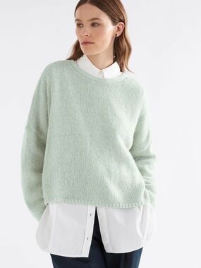 Elk Agna Luna Alpaca Wool Blend Crewneck Sweater